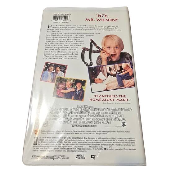 Dennis the Menace VHS Clamshell - Classic Family Fun! - Picture 2 of 3